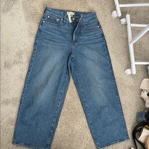 Madewell Curvy Perfect Vintage Wide Leg Crop Jean Sz 29, NWT